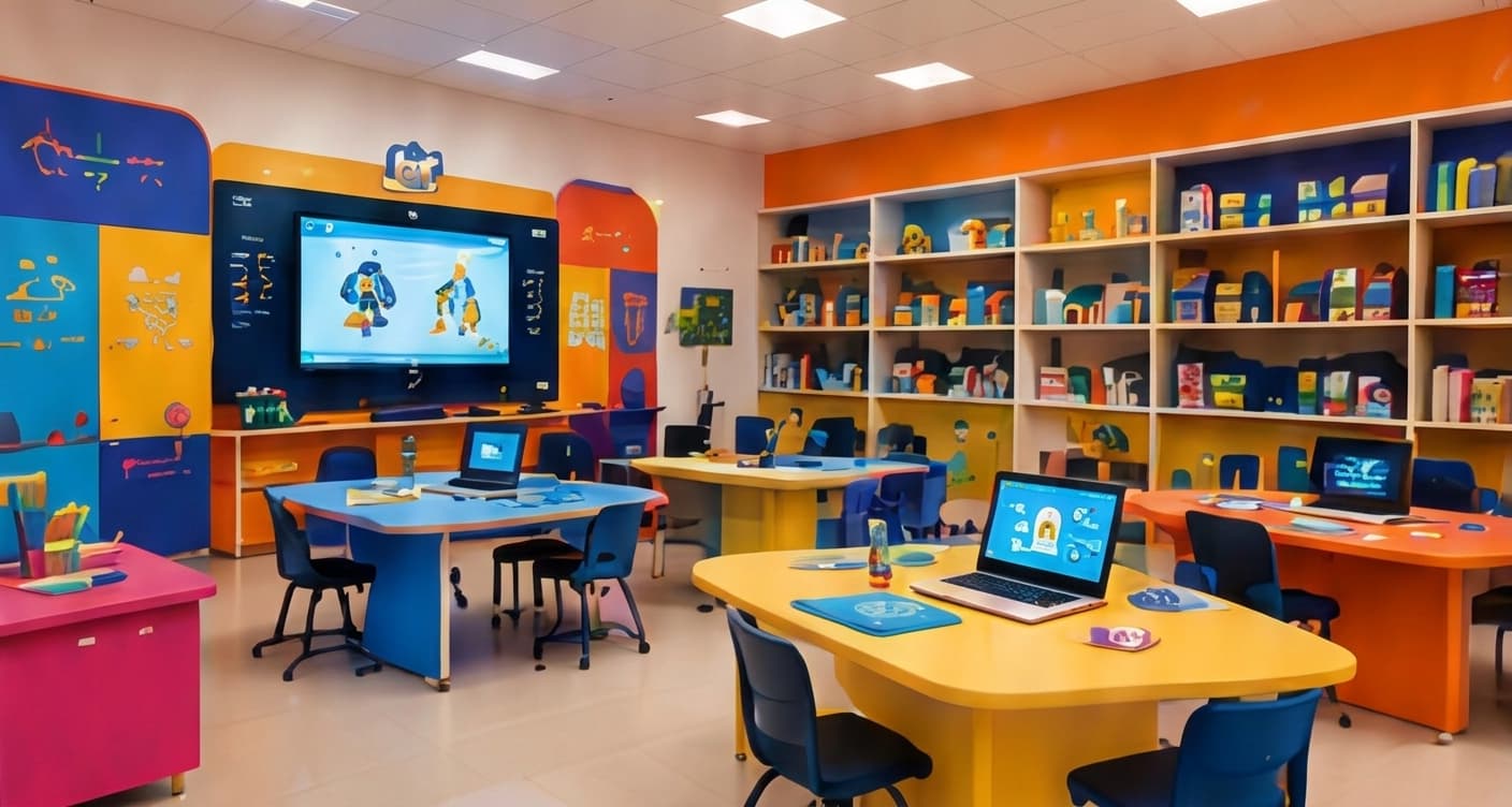 Modern classroom for AI and robotics education